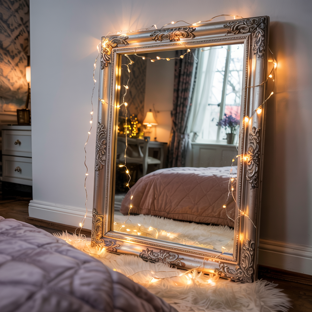 Mirror Fairy Light Frame