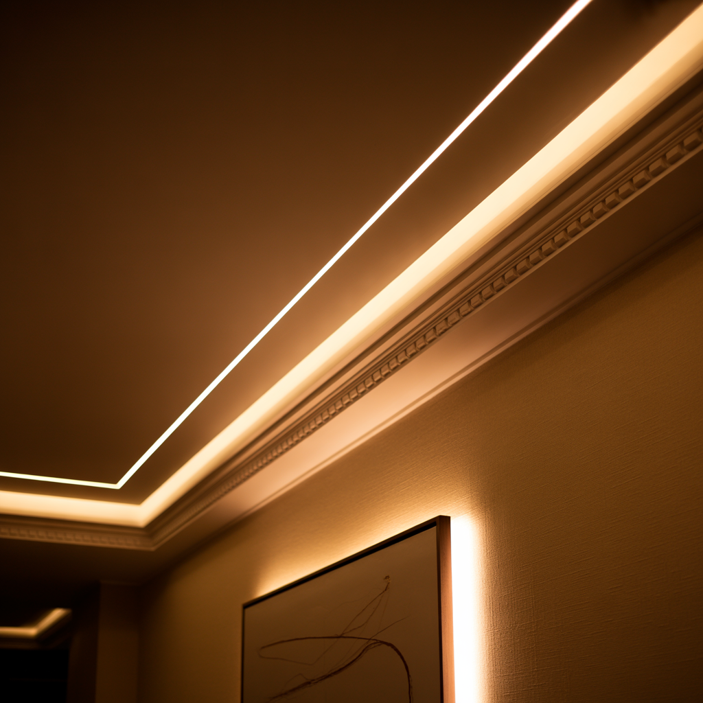 Accent Lighting for Ceilings and Cornices