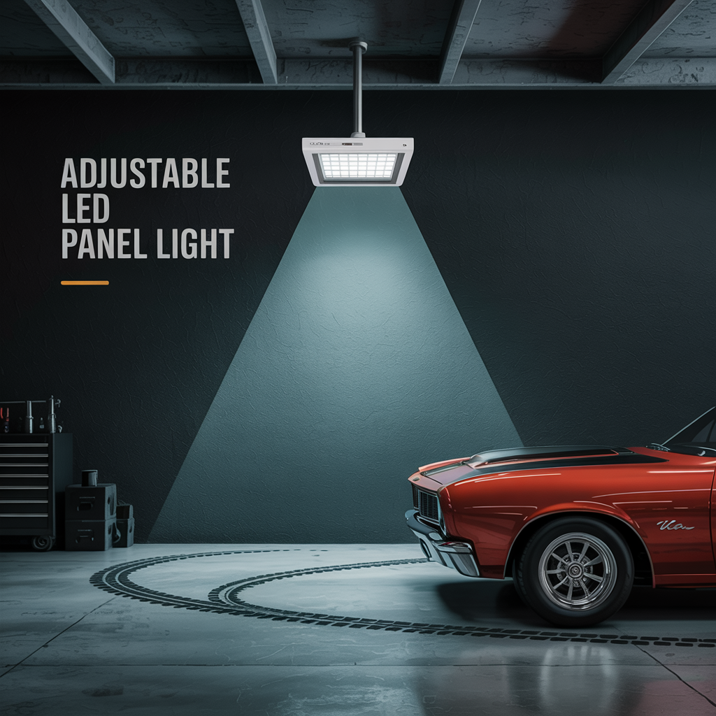 LED Grid Panel Lights for Modern Garages