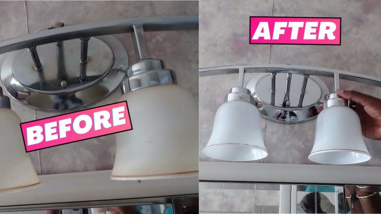 How to Remove Rust from Bathroom Light Fixture?
